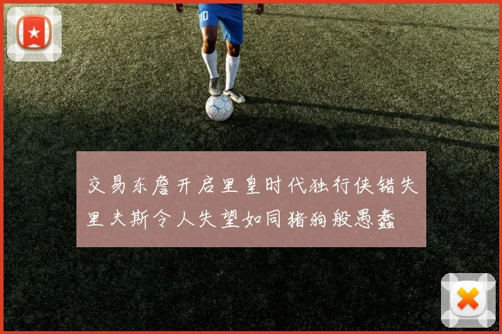 交易东詹开启里皇时代独行侠错失里夫斯令人失望如同猪狗般愚蠢